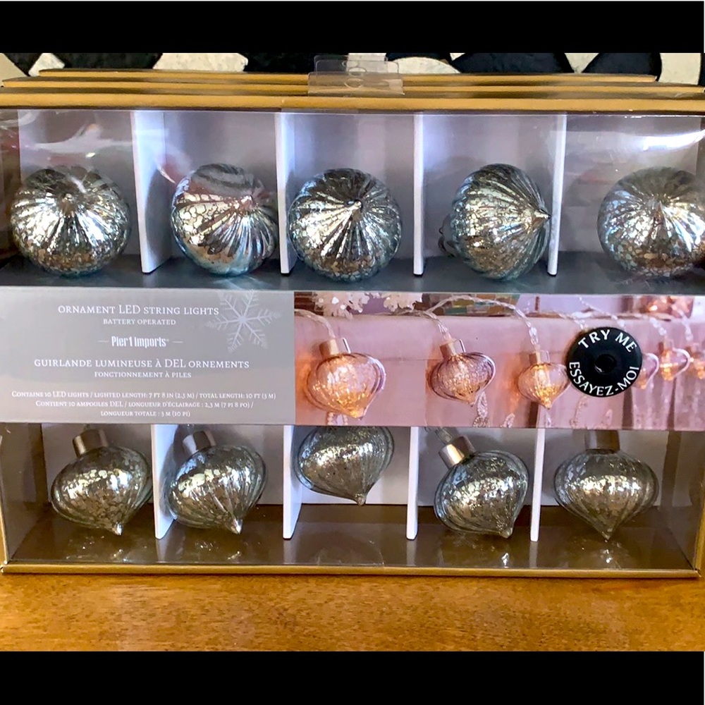 Pier 1 LED ornament lights
